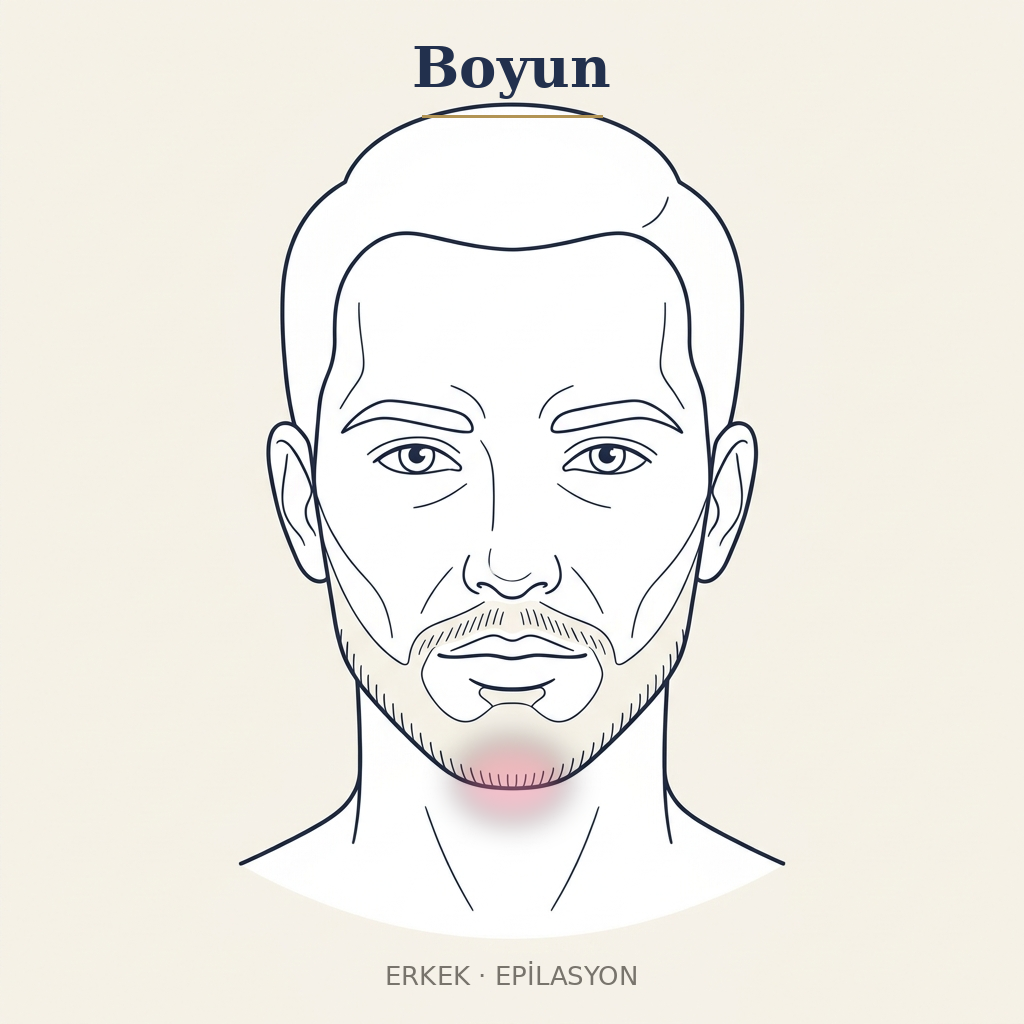 Boyun Epilasyon — Erkek