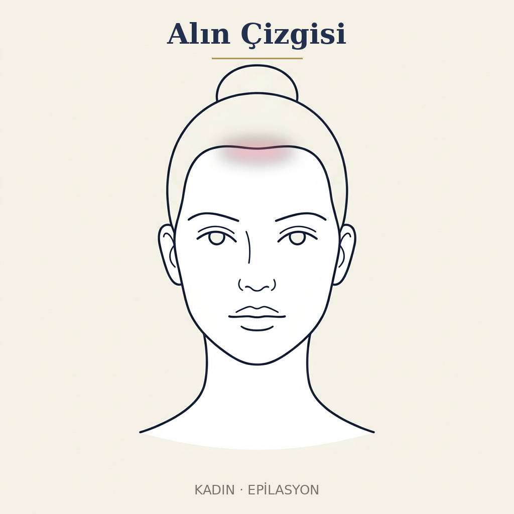 Alın Çizgisi Epilasyon — Kadın