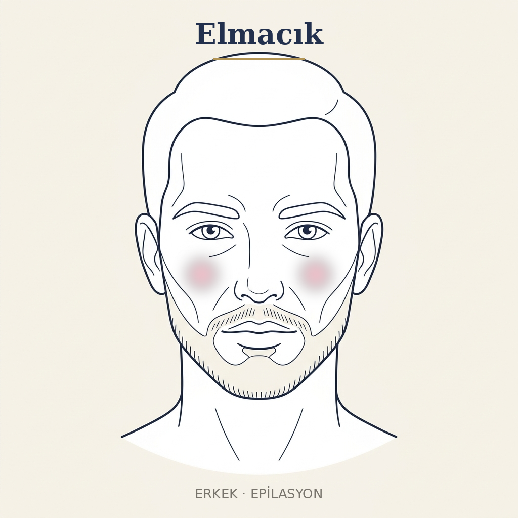 Elmacık Epilasyon — Erkek