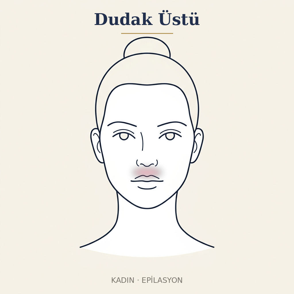 Dudak Üstü Epilasyon — Kadın