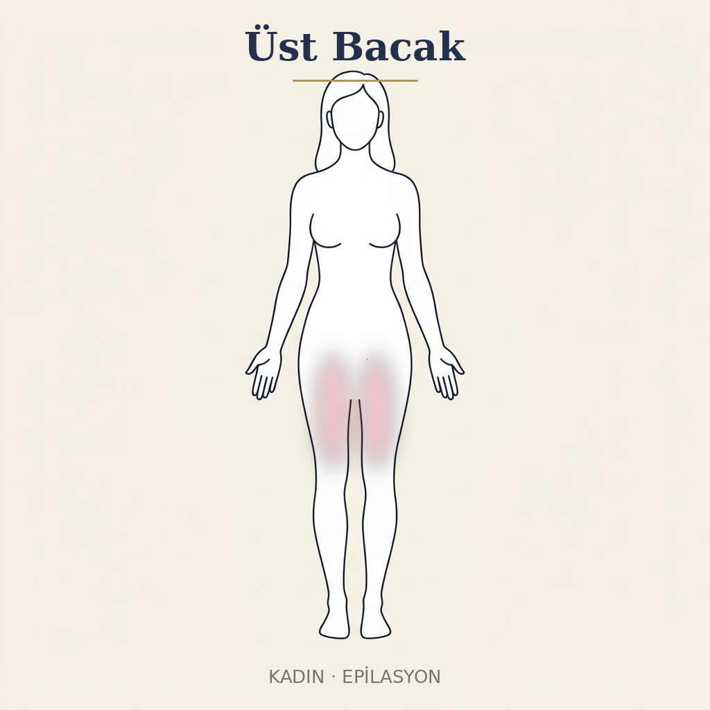 Üst Bacak Epilasyon — Kadın